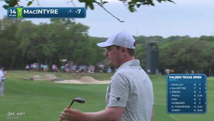Robert MacIntyre gets up-and-down from 8 feet for eagle on No. 14 at Valero
