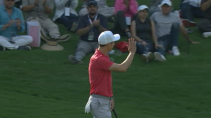 Ross Fisher's 19-foot putt at Mexico Championship