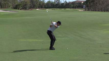 Mario Tiziani makes birdie on No. 12 at Chubb Classic