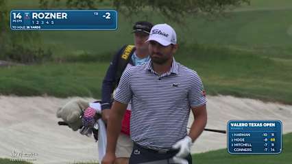 Antoine Rozner makes birdie on No. 14 at Valero