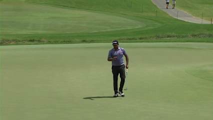 Anirban Lahiri makes birdie on No. 7 at Wyndham