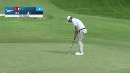 Austin Hitt rolls in birdie to chase lead at Simmons Bank Open