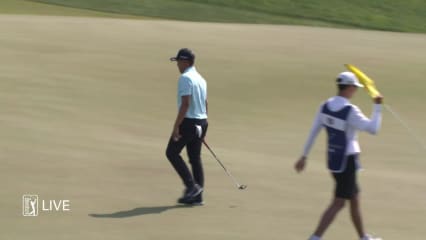 Kevin Yu cards birdie at No. 15 at TPC Colorado