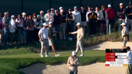 Tom Kim makes birdie on No. 3 at the 2026 Presidents Cup