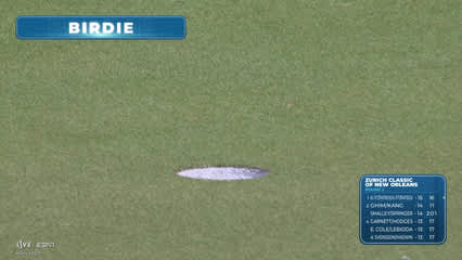 Dunlap/Sargent sinks a 26-foot birdie putt on No. 3 at Zurich Classic