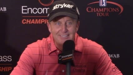 Fred Funk news conference after Round 1 at Encompass