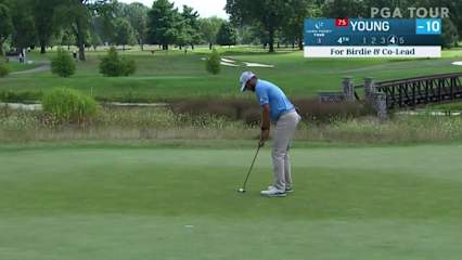Cameron Young birdies No. 4 in Round 4 at Nationwide Children's