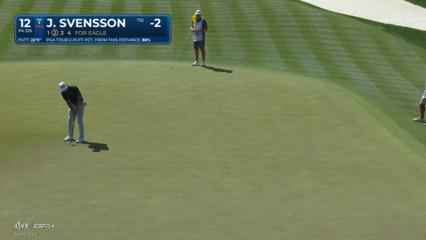 Jesper Svensson trickles in 22-foot birdie putt at THE PLAYERS