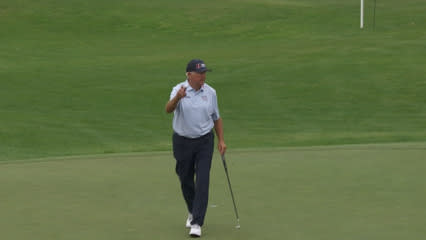 Ken Duke holes birdie putt at Rogers Charity