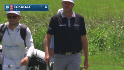 Austin Eckroat reaches par-5 No. 15 in two, makes birdie at Wyndham