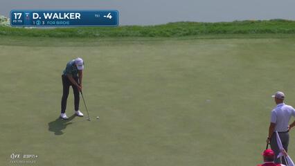 Danny Walker makes birdie on No. 17 at 3M Open