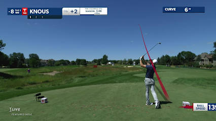 Jim Knous' tee shot leads to birdie at 3M Open