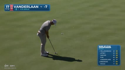John VanDerLaan sinks 10-foot birdie putt on No. 17 at Bank of Utah