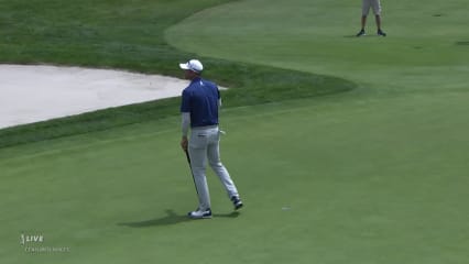 Jared Wolfe sinks birdie putt at Rocket Mortgage