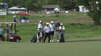 Team Sabbatini/Gay holes out for birdie on No. 7 at American Family Insurance Championship