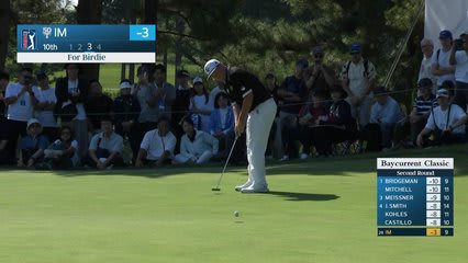 Sungjae Im sinks 18-foot birdie putt on No. 10 at Baycurrent