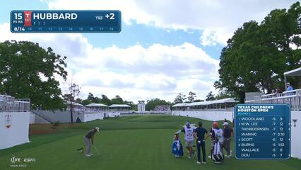 Mark Hubbard's 152-yard drive finishes 2 feet from hole on No. 15 at Texas Children's
