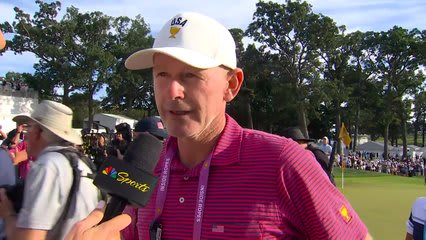 U.S. Team Captain Brandt Snedeker's interview after winning Presidents Cup