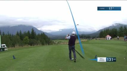 Billy Mayfair holes birdie putt at Boeing Classic