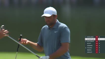 Scottie Scheffler's 94-yard approach sets up birdie on No. 8 at TOUR Championship