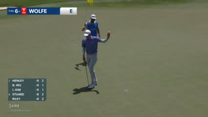 Jared Wolfe converts chip shot from rough at Wyndham
