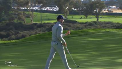 Bronson Burgoon nearly aces No. 16 with 187-yard tee shot to 2 feet at Farmers