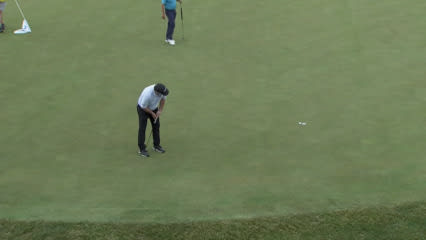 Rod Pampling trickles in birdie putt at Principal