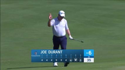 Joe Durant chips in for birdie from off the green at Mitsubishi