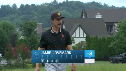 Jamie Lovemark gets up-and-down for birdie at Simmons Bank Open