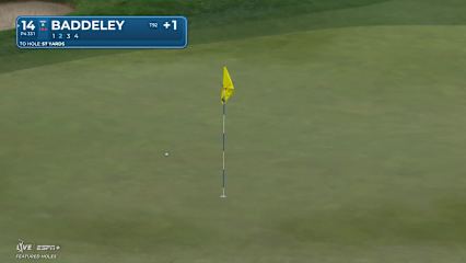 Aaron Baddeley makes birdie on No. 14 at THE CJ CUP