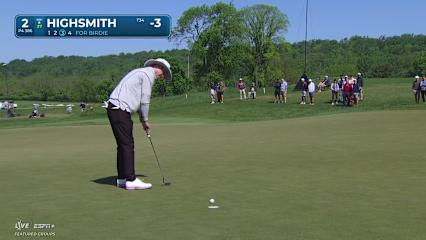 Joe Highsmith makes birdie on No. 1 at Truist Championship
