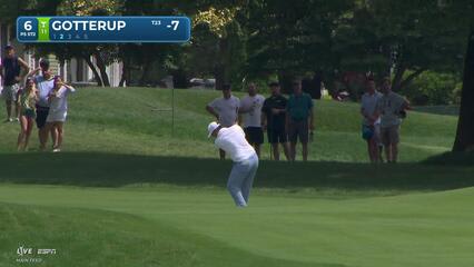 Chris Gotterup makes birdie on No. 6 at Travelers