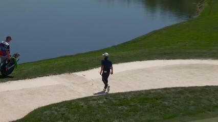 Karl Vilips sinks 65-foot birdie putt on No. 12 at Valspar