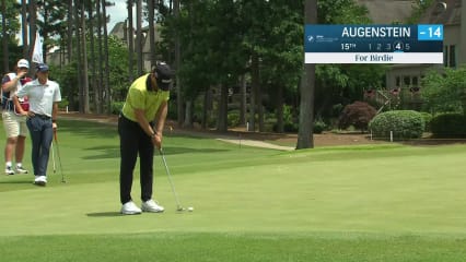 John Augenstein makes birdie on No. 15 at BMW Charity Pro-Am