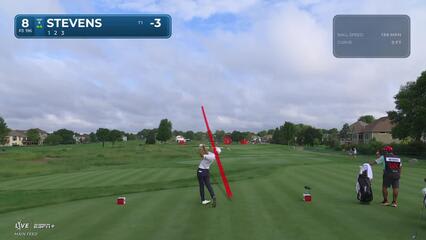 Sam Stevens makes birdie on No. 8 at 3M Open