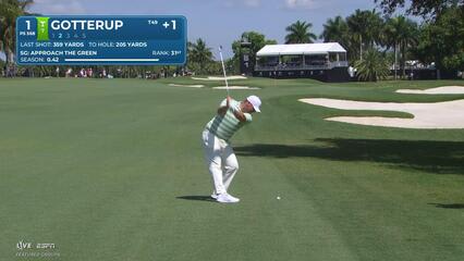 Chris Gotterup drains 11-foot putt for birdie on No. 1 at Cadillac