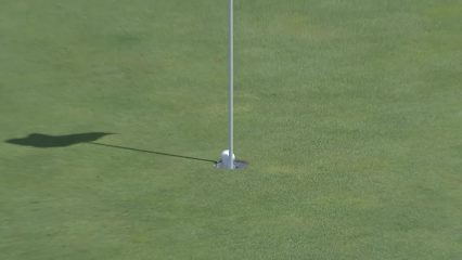 Johannes Veerman sinks a 48-foot birdie putt at ISCO Championship