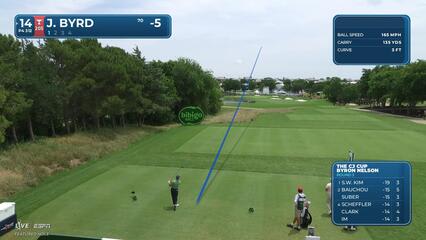 Jonathan Byrd's drive sets up eagle on No. 14 at THE CJ CUP
