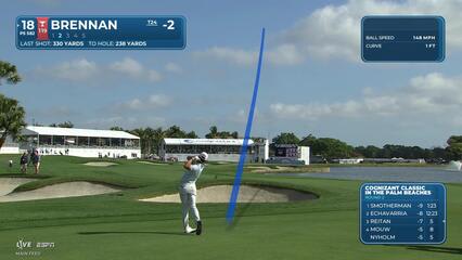 Michael Brennan drives 330 yards, leaves 239 yards, makes eagle on 18 at Cognizant