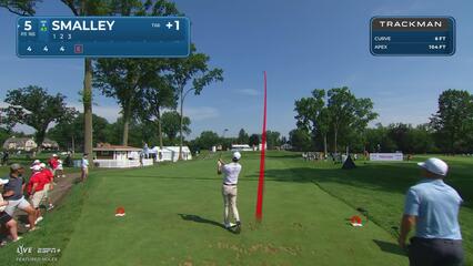 Alex Smalley makes birdie on No. 5 at Rocket Classic