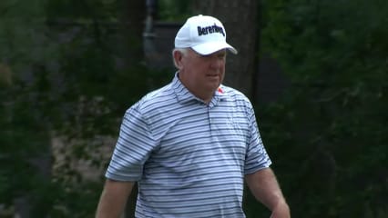 Mark O'Meara makes birdie on No. 8 at Insperity Invitational