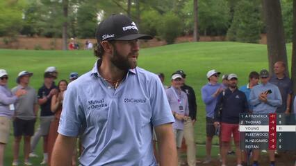 Cameron Young's 115-yard approach sets up birdie on No. 12 at Truist Championship