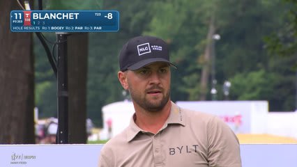Chandler Blanchet hits tee shot to 13 feet, sets up birdie on No. 11 at Rocket Classic