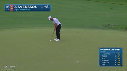 Jesper Svensson nearly aces No. 16, sets up birdie at Valero