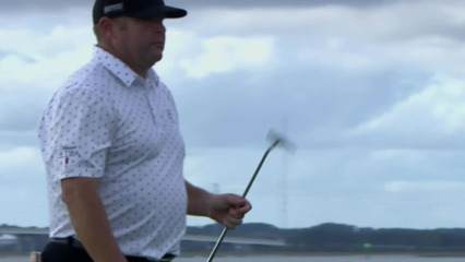 Jason Gore sinks 15-footer for birdie at The RSM Classic