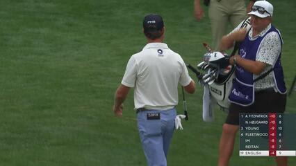 Harris English holes 67-foot shot from rough for birdie on No. 9 at Truist Championship