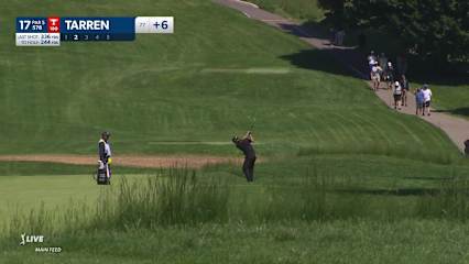 Callum Tarren makes birdie on the par-5 17th at RBC Canadian
