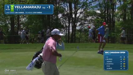 Sudarshan Yellamaraju makes birdie on No. 1 at RBC Canadian