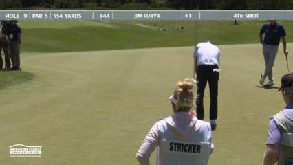 Jim Furyk makes birdie putt at American