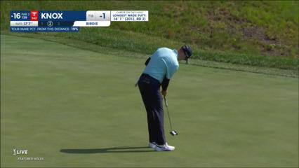 Russell Knox makes 17-footer for birdie at John Deere